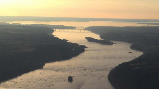 The nutrient loading, from the mouth of Susquehanna River in Havre de Grace, Maryland, accounts for the 10 percent smaller predicted size of hypoxic areas in the Bay this summer.