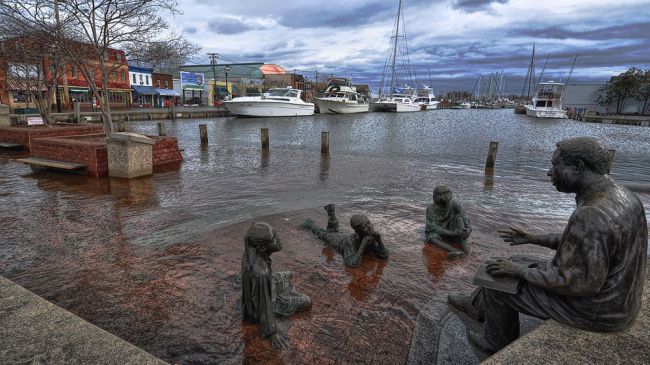 Flooding in Annapolis, Maryland.