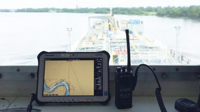 Electronic navigational chart.