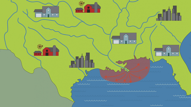 Eutrophication begins wherever people live and ends with damage to resources we all use and enjoy.