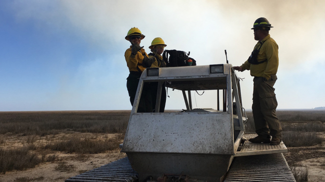 Veterans retrained as firefighters.