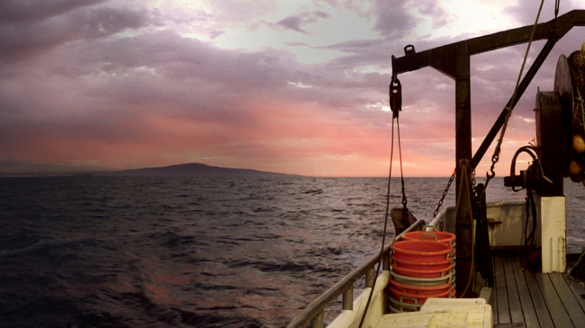 Deck of a fishing vessel.