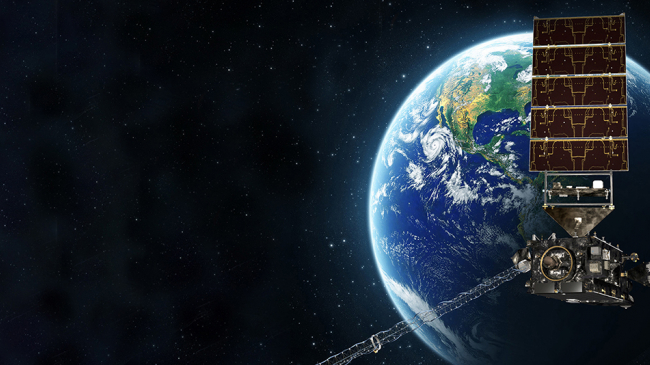 An artist's rendering of NOAA's Geostationary Operational Environmental Satellite.