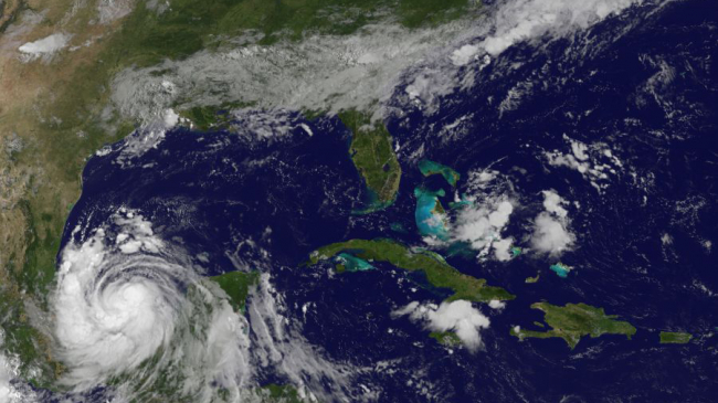 NOAA's GOES East captured this image of Tropical Storm Franklin on August 9, 2017.
