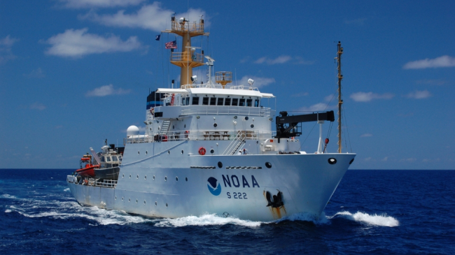 The NOAA Ship Thomas Jefferson at sea in 2010.