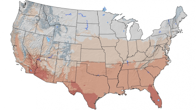 April average maximum temperature in the U.S. 