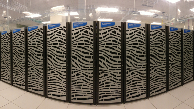 A view inside the Hera supercomputer site at NOAA’s facility in Fairmont, West Virginia