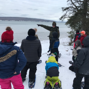 b-wet snowshoeing with nps