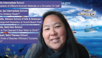 Employee with noaa collage background