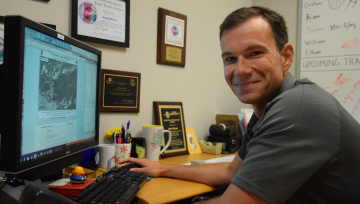Jamie Rhome, the leader of the Storm Surge Unit at NOAA's National Hurricane Center