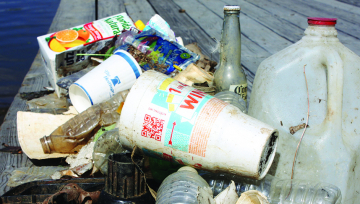 Marine debris is considered anything that does not naturally belong in the water. It includes plastics and lost or abandon fishing gear.