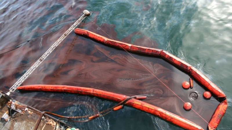 Skimmers come in various designs but all basically work by removing the oil layer from the surface of the water.