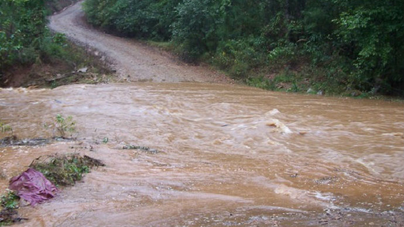 Flash floods and floods are the number one cause of deaths associated with thunderstorms, more than 90 fatalities each year. When water covers the road, Turn Around, Don’t Drown.