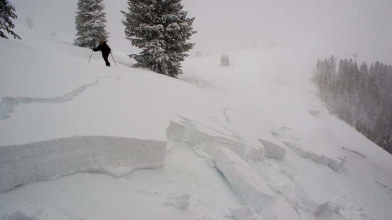 Avalanche Center staff deliberately set off controlled avalanches to reduce the hazard avalanches pose to human life and property; they are conducted when no one is in the avalanche-prone area. Controlled avalanches can be started with explosives, artillery fire or by ski checking. Ski checking, done by a team of trained specialists, is performed by skiing along fracture lines high on the slope.