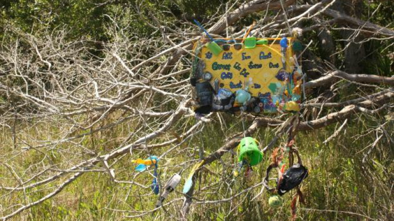 Sara C., third place winner of Washed Up: A Marine Debris Art Contest 2019.