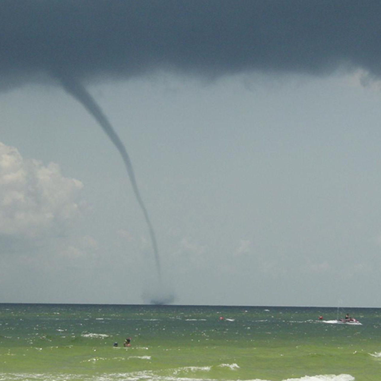 A waterspout.