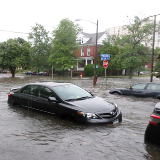 Flooding in Norfolk, Virginia, on May 16, 2014. 