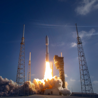 Liftoff of NOAA's GOES-T satellite from Cape Canaveral, Florida, on March 1, 2022. 