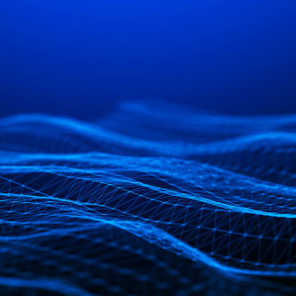 Illustration of blue waves