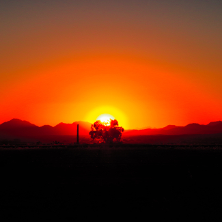 Sunset in Arizona. Credit: Getty Images.