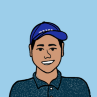 Cartoon illustration of Jaime González.