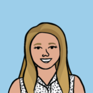 Cartoon illustration of Liberty Boyd.